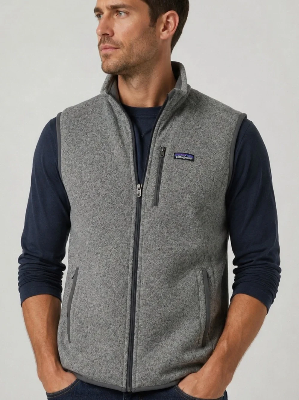 Patagonia Better Sweateryy Vest Men’s Large Gray Full Zip Fleece Outdoor